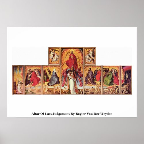Altar Of Last Judgement By Rogier Van Der Weyden Posters