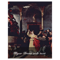 Altar Of St Lucia Table: St. Lucia Before The Judg Personalized Flyer