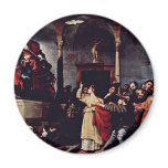Altar Of St Lucia Table: St. Lucia Before The Judg Refrigerator Magnets