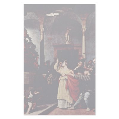 Altar Of St Lucia Table: St. Lucia Before The Judg Custom Stationery by Artcollection