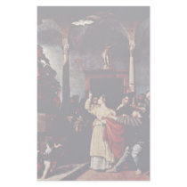 Altar Of St Lucia Table: St. Lucia Before The Judg Custom Stationery