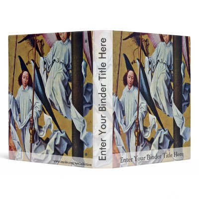 Altar Of The Last Judgment Beaune Paper Right Vinyl Binder by Artcollection