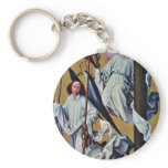 Altar Of The Last Judgment Beaune Paper Right Keychain