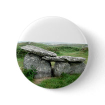 Altar Shaped Archeological Tomb Ireland Badge Button