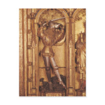 Altarpiece of Crucifixion, detail of St. Post Card