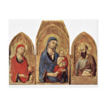 Altarpiece Of Orvieto Scene Maestetã S And Saints, Post Card