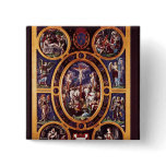Altarpiece of Sainte-Chapelle Pinback Buttons