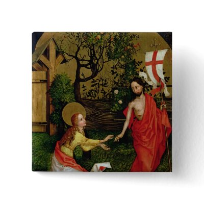 Altarpiece of the Dominicans Button by bridgemanart
