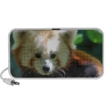 Altavoces adorables de la panda roja