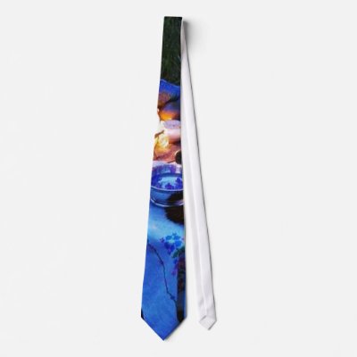 Alter Candles Still Life Neck Tie by lifesphere