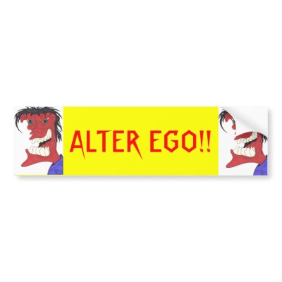 ALTER EGO!! BUMPER STICKER by colorworks