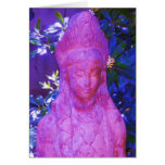 Altered Blue Kwan Yin Statue cards
