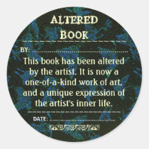 Altered Book sticker stickers