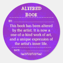 Altered Book sticker stickers