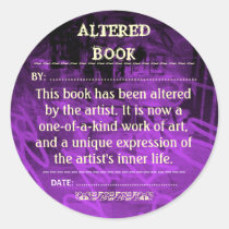 Altered Book sticker stickers