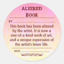 Altered Book sticker stickers