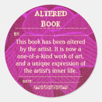 Altered Book sticker stickers