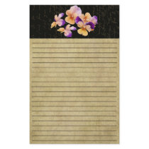 Altered Colorful Pansy's- Colorful Stationery