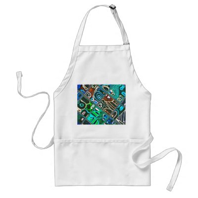 Altered Doodle Aprons by cimmonz