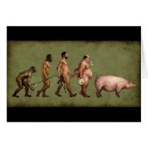 Altered Evolution Greeting Card