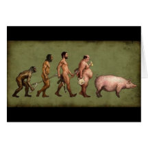 Altered Evolution Greeting Card