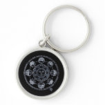 Altered Light Silver Zodiac Sun Eclipses Keychain