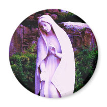 Altered Purple Virgin Mary magnets