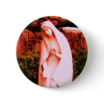 Altered Red Virgin Mary Pin buttons