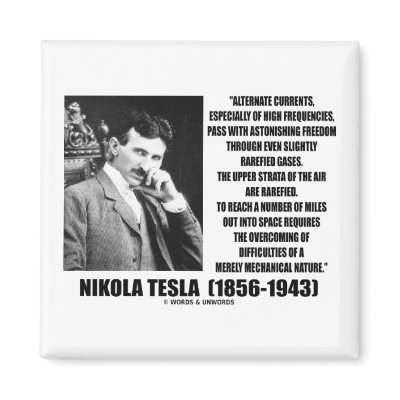 Alternate Currents Rarefied Gases Mechanical Refrigerator Magnet by wordsunwords