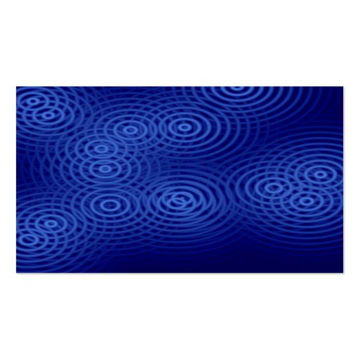 Alternate Tones - Electric Rain (Blue) Business Card (back side)