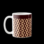 Alternate ZigZags - Sand and Walnut mugs