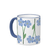 Alternating Blue Flowers mug