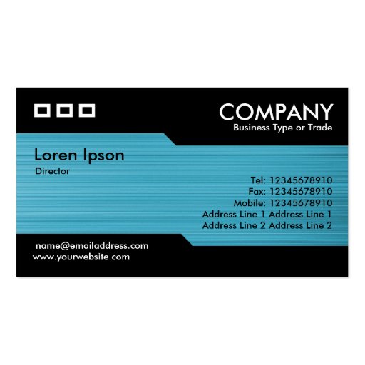 Alternating - Brushed Light Green Texture Business Card Template (front side)