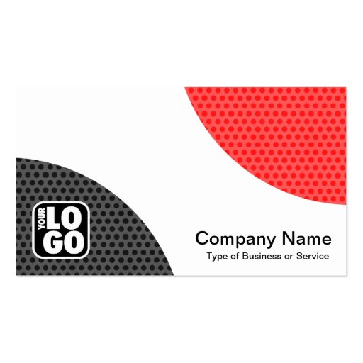 Alternating Curves - Spot Textured Business Card