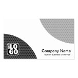 Alternating Curves - Spot Textured Business Card Templates