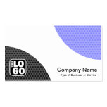Alternating Curves - Spot Textured Business Cards
