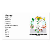 Alternation Of Generations (Flower Life Cycle) Standard Business Card