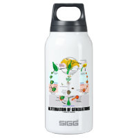 Alternation Of Generations (Flower Life Cycle) Thermos Water Bottle