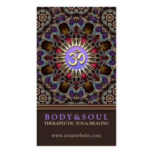 Alternative Eastern Yoga New Age Business Cards