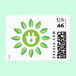 Alternative green energy power plug leaves postage