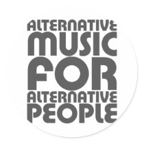 Alternative Music 4 Alternative People - Emo Rock Sticker
