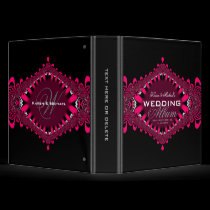 Alternative Red Lace Wedding Album Binder binders
