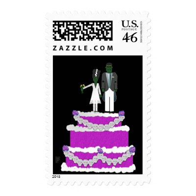 alternative wedding postage by wolffreeborn