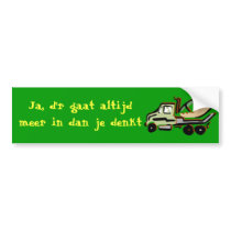 Altijd meer bumper sticker
