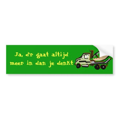 Altijd meer bumper sticker by ceel68