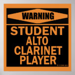 Alto Clarinet Player Poster
