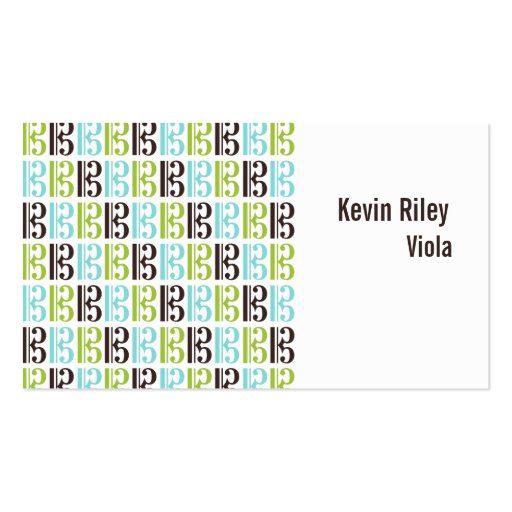 Alto Clef Music Business Card