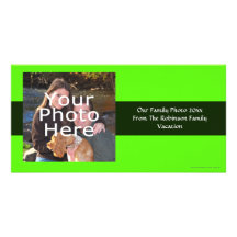 Alto verde del neón de la visibilidad tarjeta fotografica  