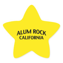 Alum Rock California Star Sticker