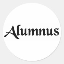 Alumno anterior etiqueta redonda